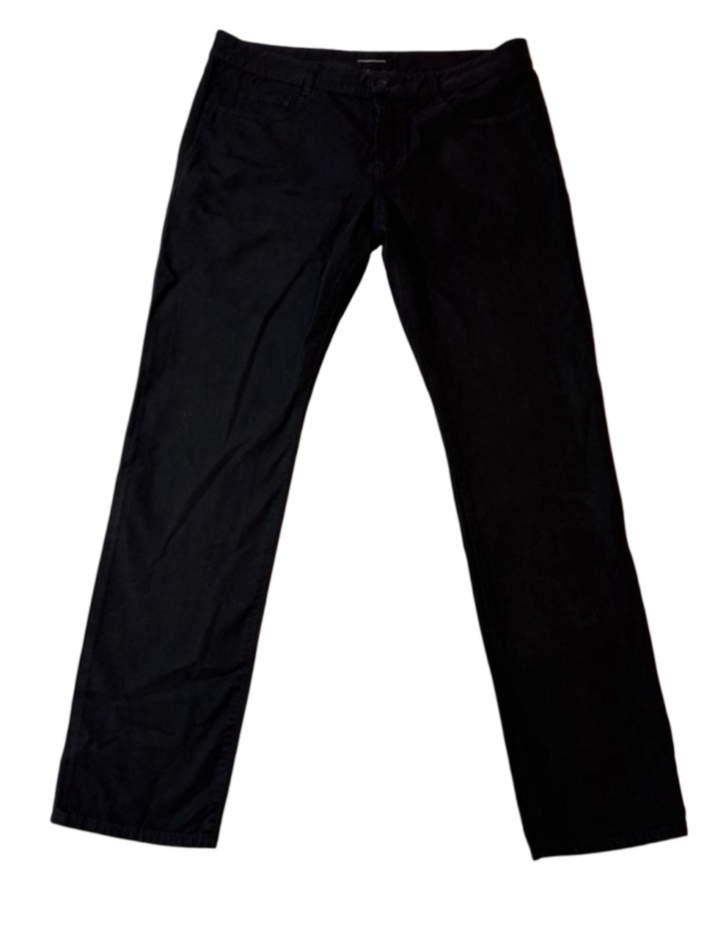 Saint Laurent Paris Black Cotton Slim Straight Pants Jeans Italy Size 34